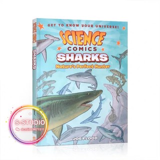 Science Comics: Sharks: Natures Perfect Hunter พร้อมส่งหนังสือการ์ตูนแนววิทยาศาสตร์ กระดาษมันอย่างดี Best STEM