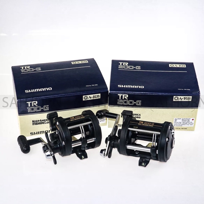 รอกกลม SHIMANO TR 100-G / TR 200-G ชิมาโน่ รอกตกปลา รอกเบท Baitcasting ทรงกลม แบบหมุนขวา