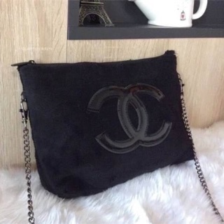 Chanel Precision Velour Crossbody Bag