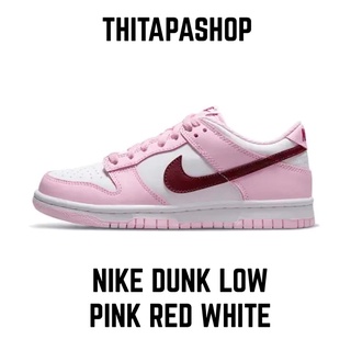 NIKE DUNK LOW PINK RED WHITE