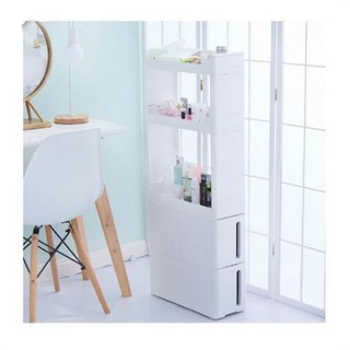 ชั้นเก็บของหน้าแคบ ชั้นพลาสติก H-6258 45x17x108ซม. สีขาว
