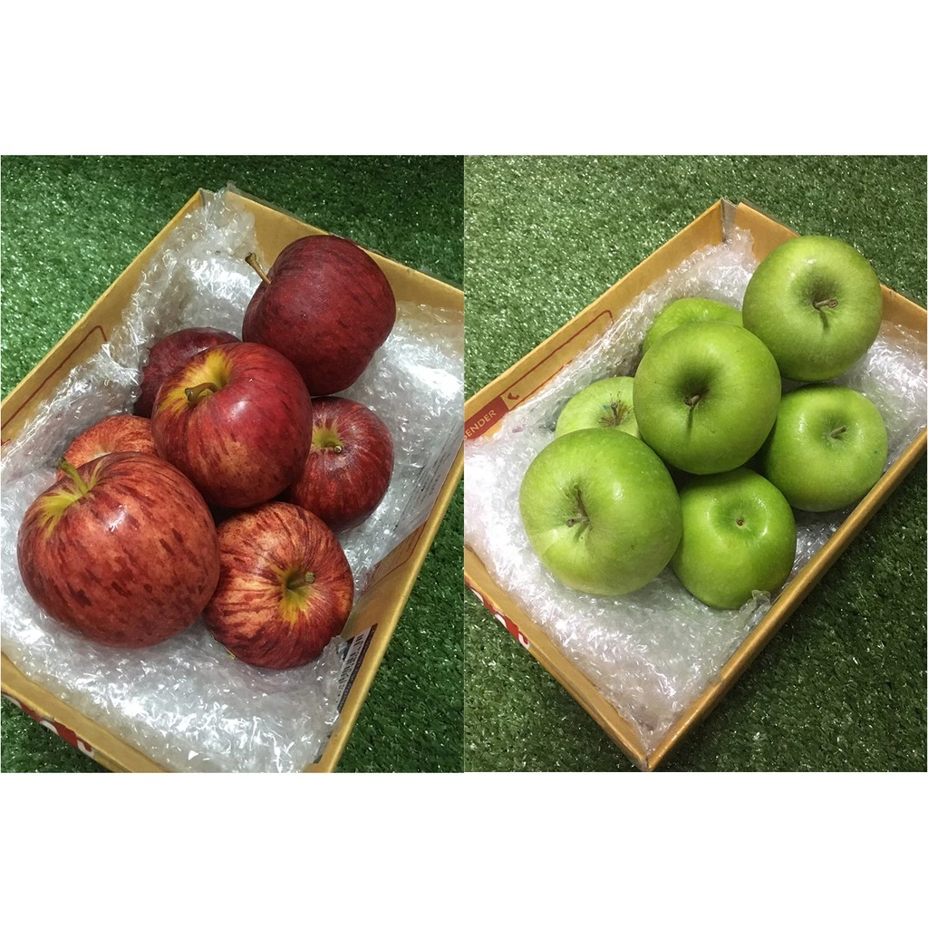แอปเปิ้ลเขียวแดงนำเข้า 🍏 - NZ/USA/France/SouthAfrica/Italy ใช้ทำน้ำแอปเปิ้ลนอก น้ำผลไม้สดสกัดเย็นหรือปั่น Green Apple