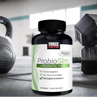 FORCE FACTOR probioslim+prebiotic fiber(120cap)แฟตเบิร์น+ช่วยระบบย่อยอาหาร