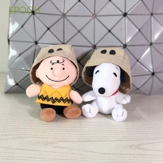 Epoch พวงกุญแจ จี้ตุ๊กตาการ์ตูนอนิเมะ Snoopy Charlie Brown ขนาดเล็ก อุปกรณ์เสริม สําหรับรถยนต์