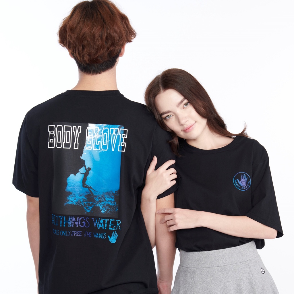 BODY GLOVE Unisex Graphic Tee Cotton T-Shirt เสื้อยืดลายกราฟฟิค รวมสี (ใหม่)