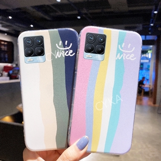 เคสโทรศัพท์ Realme 8 5G Realme8 Narzo 30A  C15 C12 C11 C17 Realme 7 5G 7i  X7 Pro RAINBOW Color Soft Case With Beautiful Gradient Color Shockproof Cover