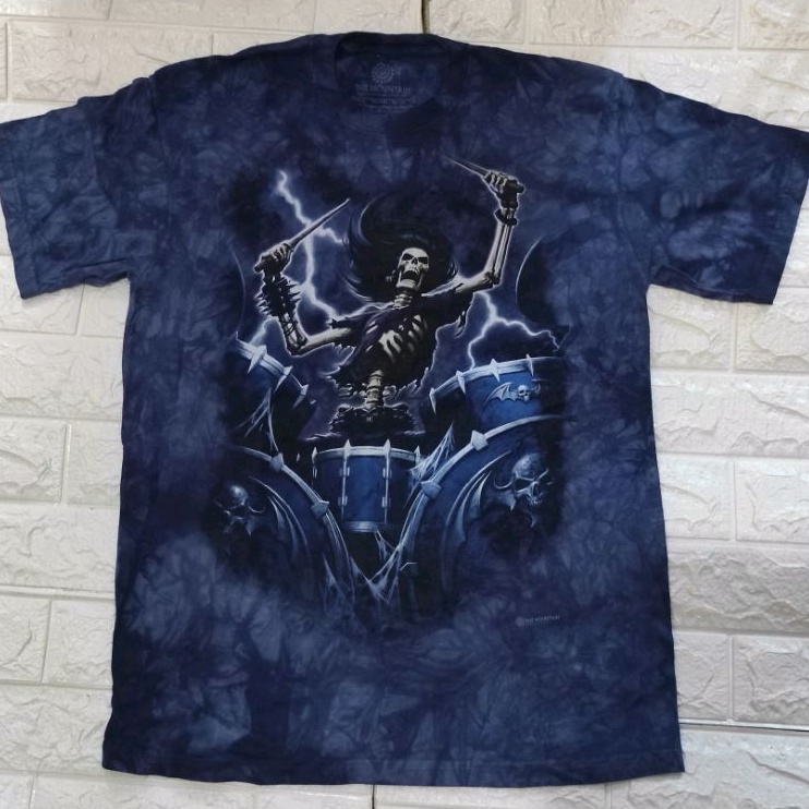 เสื้อยืดมัดย้อม The mountain dead drummer ลิขสิทธิ์แท้ ลายหายาก น่าสะสม