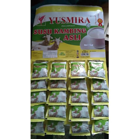 นมแพะ สูตรดั้งเดิม (หวาน) yusmira 20ซอง