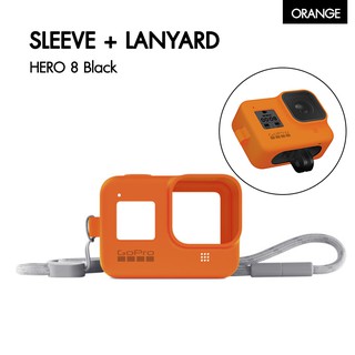 Sleeve + Lanyard (HERO8 Black) Hyper Orange