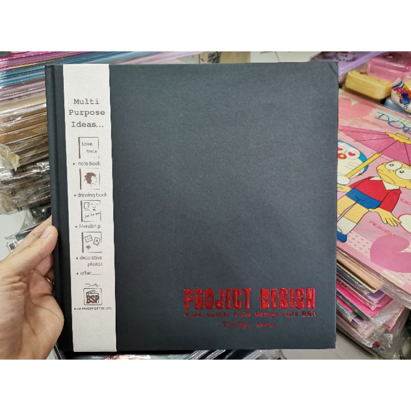 โล๊ะสต็อก สมุดโน๊ตเนื้อดำ​ HN4410