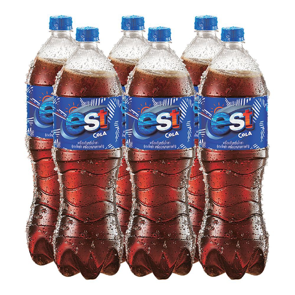 เอส เครื่องดื่มน้ำอัดลม รสโคล่า 1.6 ลิตร x 6 ขวด S Carbonated Soft Drink Cola Flavor 1.6 liters x 6 