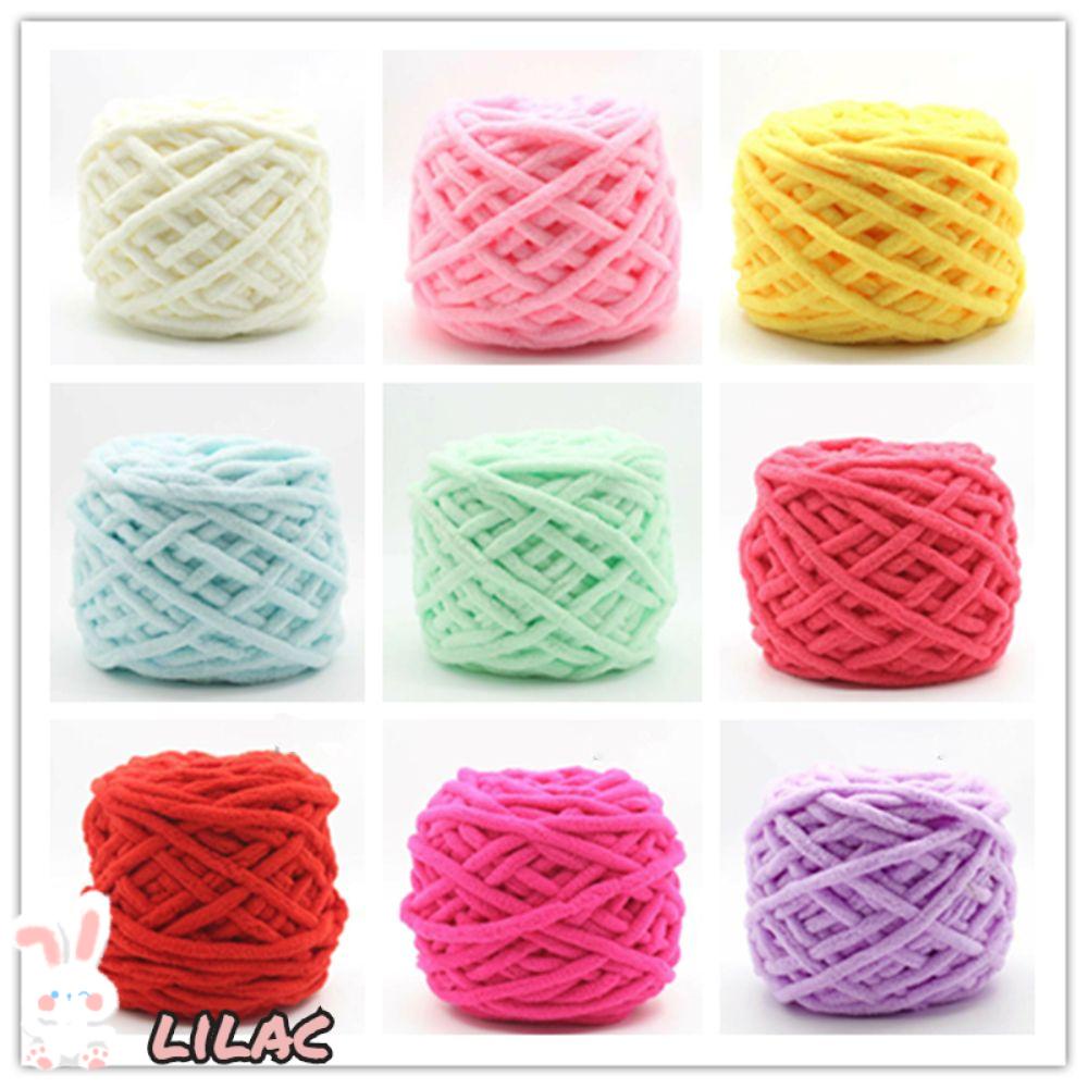 LILAC New Knitting Wool Hight Quality Chunky Crochet Cotton Yarn 100g ...