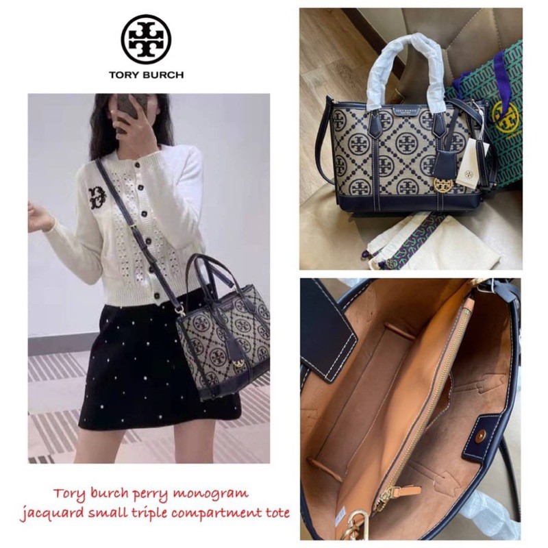 ?Tory burch perry monogram jacquard small | Shopee Thailand