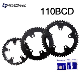 Prowheel จานหน้าจักรยาน 110 Bcd 34T 50T อะลูมิเนียมอัลลอย อุปกรณ์เสริม