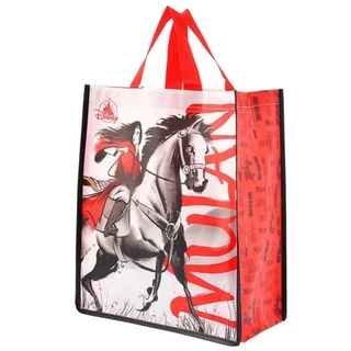 กระเป๋ามู่หลาน Mulan Shopping Bag Eco Bag มีฐานกระเป๋าด้วยค่ะ ของแท้จาก Disney Store ญี่ปุ่น ขนาด 39 x 32 cm