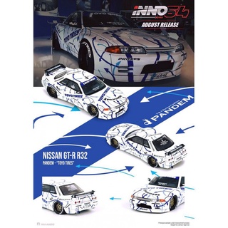 INNO64 1/64 : IN64-R32P-TT : Nissan Skyline GT-R (R32) Pandem "Toyo Tires"