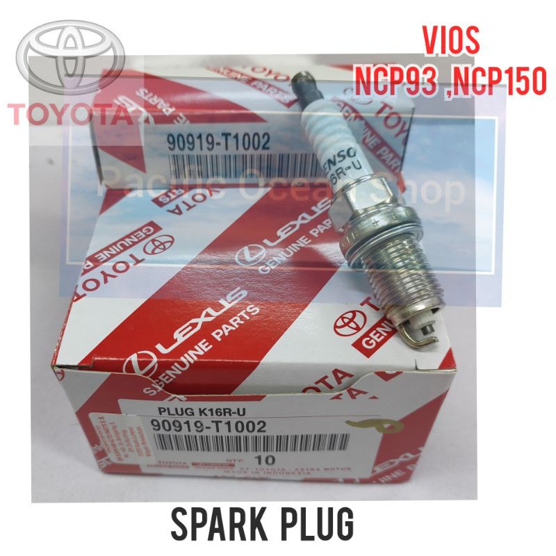 (1PC) SPARK PLUG VIOS NCP93 NCP150 NCP42 ALTIS ZZE122 ZZE142 WISH ZNE10 TOYOTA DENSO 90919-T1002 (K1