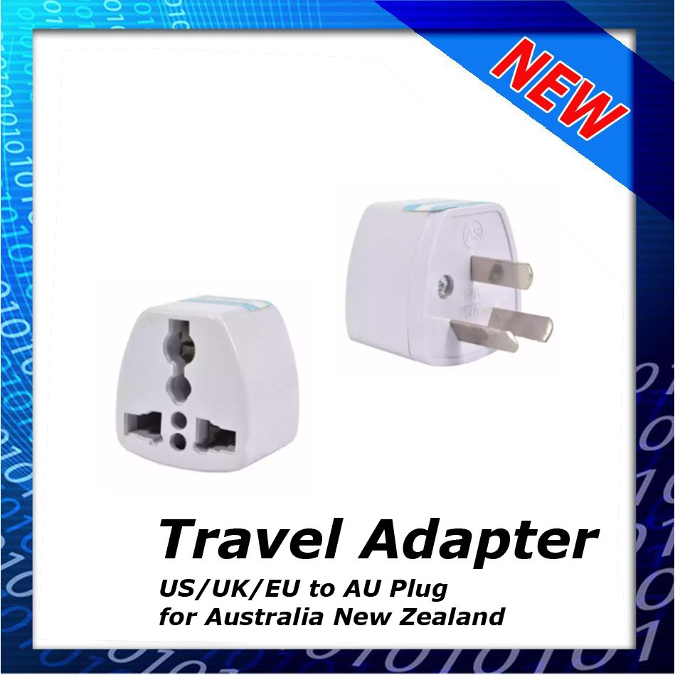 Universal Travel Adapter Power Adapter 3 pin US/UK/EU to AU Plug สําหรับนิวซีแลนด์