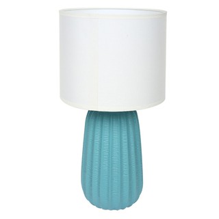 โคมไฟตั้งโต๊ะ ไฟตั้งโต๊ะ CARINI CONTEMPORARY AT19180BL สีขาว/สีฟ้า โคมไฟ โคมไฟและหลอดไฟ TABLE LAMP CARINI CONTEMPORARY A