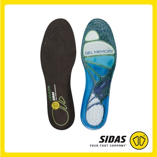 SIDAS Cushioning Gel Memory Insoles แผ่นพื้นรองเท้าวัสดุเจลลดแรงกระแทกและเมมโมรี่โฟม