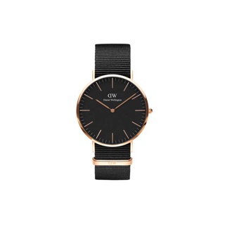 Daniel Wellington นาฬิกาข้อมือ Classic Cornwall RG Black 40มม สีดำ