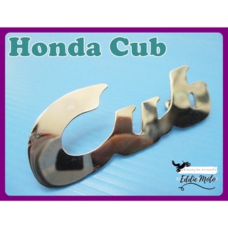 HONDA Cub LEG SHIELD EMBLEM (1 PC.)  // โลโก้บังลม HONDA Cub ใช้ได้ทั้งซ้ายและขวา สินค้าคุณภาพดี