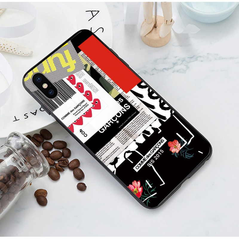 เคสซิลิโคนนิ่ม พิมพ์ลาย Comme Des แฟชั่น สําหรับ iPhone 13 14 Pro MAX 12 mini 11 Pro XS MAX 6S 7 8 Plus XR #4