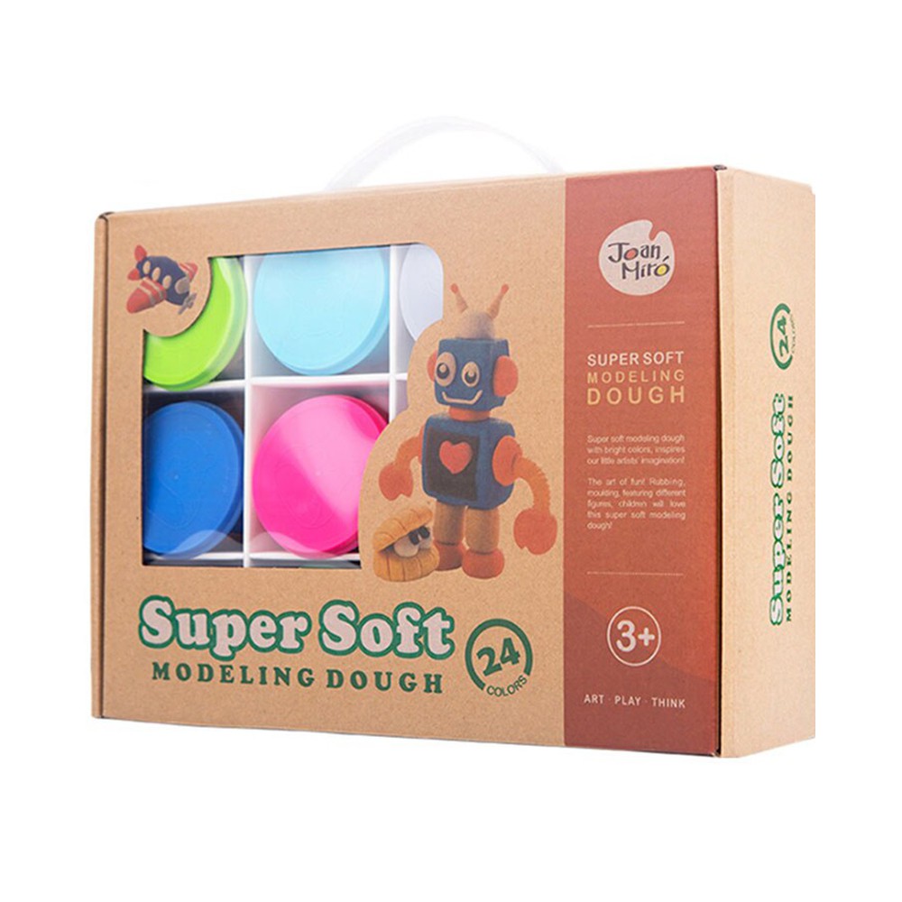 Jarmelo (Joan Miro) เซตแป้งโดว์ Modeling Dough Set 24 สี ของเล่นเด็กเสริมพัฒนาการเด็กวัย 2-3 ขวบขึ้น