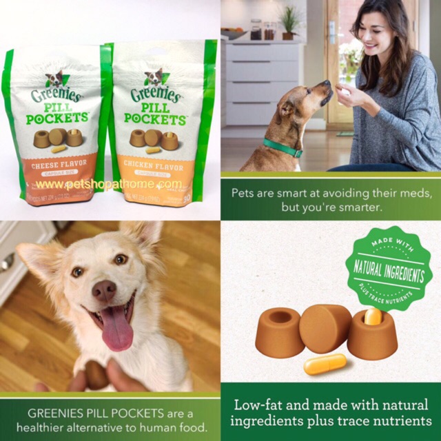 ที่ป้อนยา Greenies Pill Pockets ขนมทีใส่ป้อนยาสุนัข