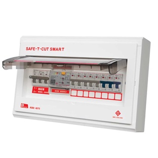 SAFE-T-CUT SMART PREMIER เซฟ-ที-คัท สมาร์ท : คอนซูเมอร์ยูนิตพร้อมอุปกรณ์RCBO รุ่น พรีเมียร์ 63A 8WAY 8ช่อง