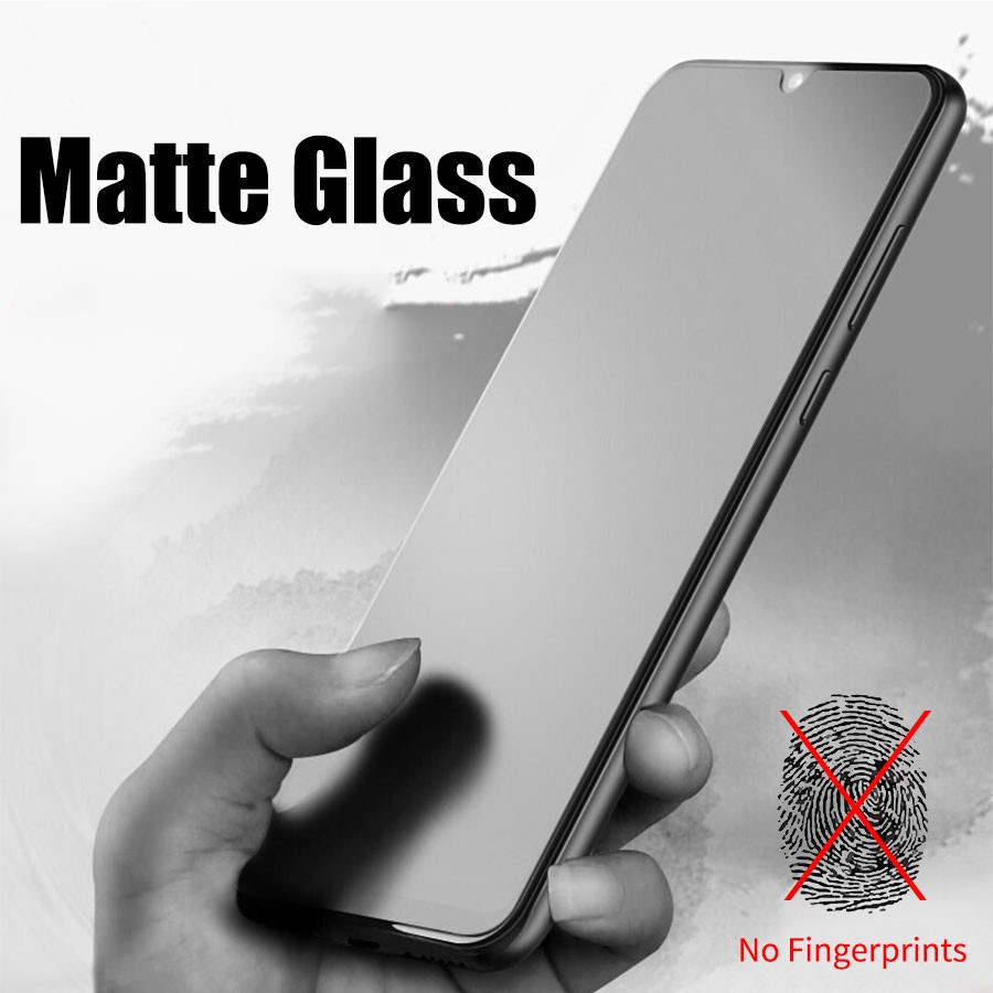 ฟิล์มกระจกเต็มจอฟิล์มกันรอยหน้าจอสําหรับ No Fingerprint Matte Tempered  Glass For Xiaomi Mi POCO X3 NFC F2 Pro F2Pro X3NFC X3Pro Frosted Screen  Protector Full Cover Glue Coverage Protective Film 9H Anti-fingerprint  Black Edge - taocheng.th 