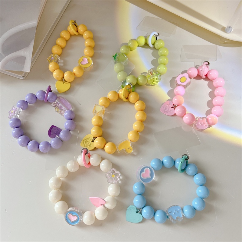 สร้อยข้อมือ ประดับไข่มุก สีขาว เข้ากับทุกการแต่งกาย แบบสากล สําหรับเคสหูฟัง โทรศัพท์
