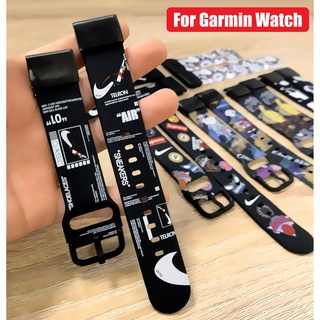 ใหม่ ! กีฬา พิมพ์หนังสือ สาย Garmin Fenix 7X Strap , Garmin Fenix 7 สาย Fenix 6 สายนาฬิกา , Fenix 6X , Fenix 6X Pro , 945 935 Fenix 5, Fenix 5X,Fenix 5 plus, Garmin instinct , Garmin instinct 2 , Fenix 3 Easyfit ซิลิโคน สายนาฬิกา Replacement Wrist Strap