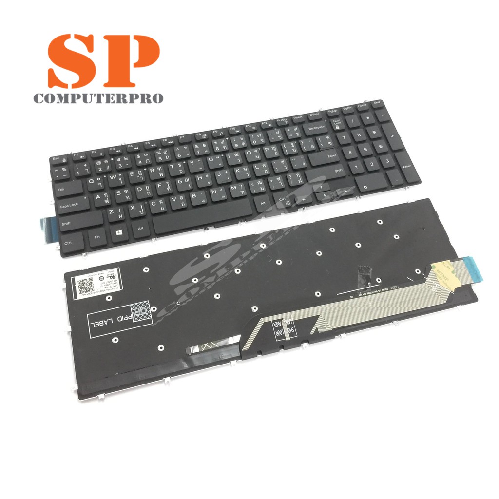 DELL Keyboard คีย์บอร์ด DELL Inspiron 3593 5567 5570 5575  7566 7566 7567 7577 7588 5765 5767 5770 5