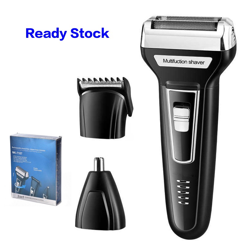 {}Electric Shaver 3 In 1 USB Charging Razor Nose Sideburns Trimmer