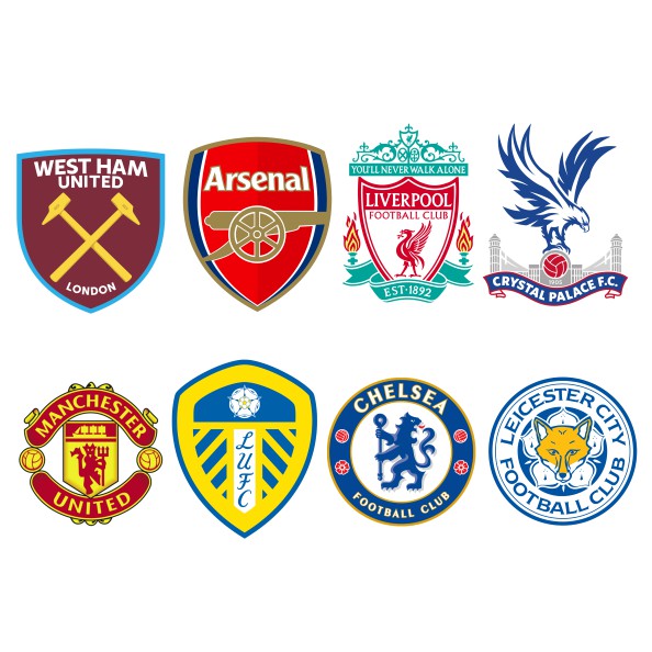 สติ๊กเกอร์โลโก้ฟุตบอล Premier League, MAN UTD, ARSENAL, MAN CITY, LIVERPOOL, CHELSEA, สติ๊กเกอร์ติดรถ, สติ๊กเกอร์แล็ปท็อป