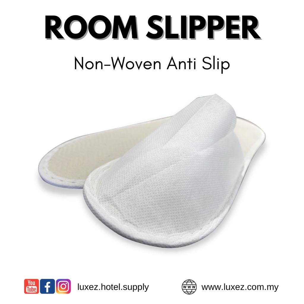 Luxez Hotel Nonทอ Room Slipper (รองเท้าแตะอาบน้ําแบบใช้แล้วทิ้ง)