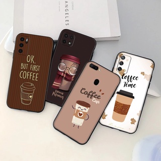 เคสโทรศัพท์มือถือ ซิลิโคนนุ่ม ลายกาแฟ สําหรับ OPPO A83 A12E A12S A15 A15S A53 A32 A54 A73 A74