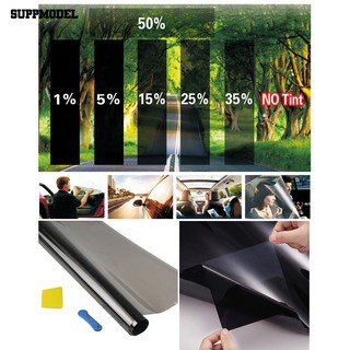 ※COD Black Car Window Tint Film Glass Auto Sticker House Commercial Solar Protection ✧