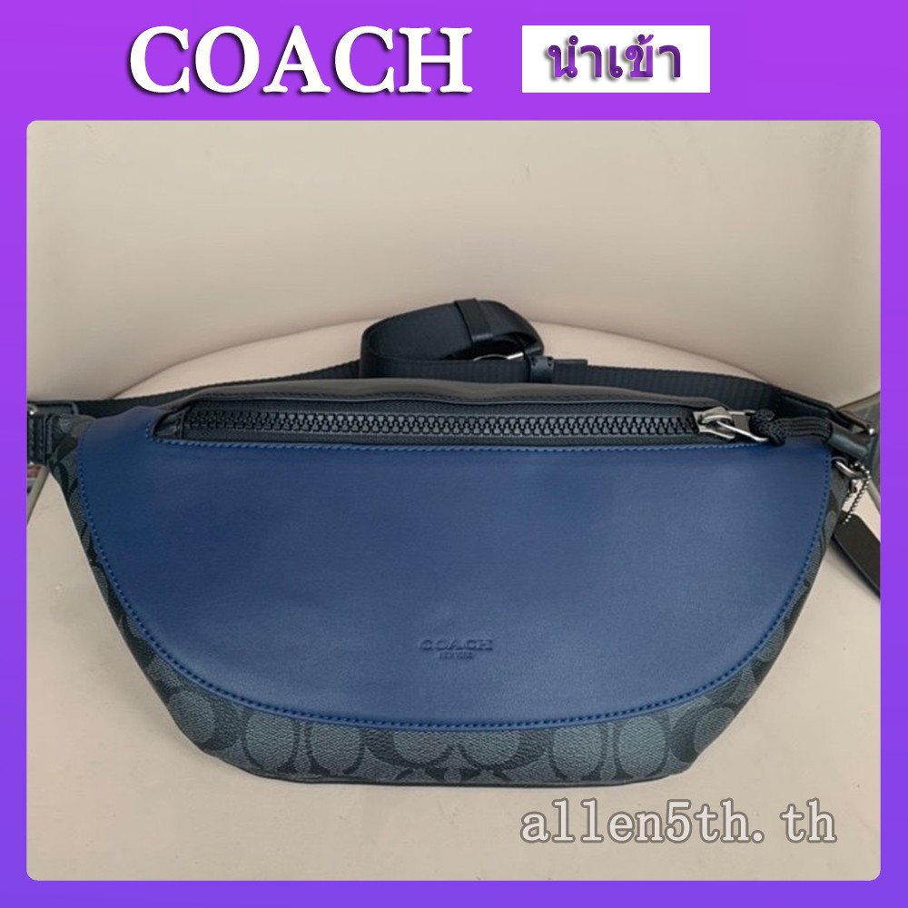 กระเป๋า Coach แท้ F83134 กระเป๋าคาดเอวผู้ชาย  crossbody bag  กระเป๋าคาดอก