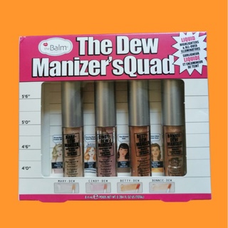 The Balm Dew ManizersQuad Mini Liquid Highlighters Set เซ็ทไฮไลท์และบรอนเซอร์เนื้อ