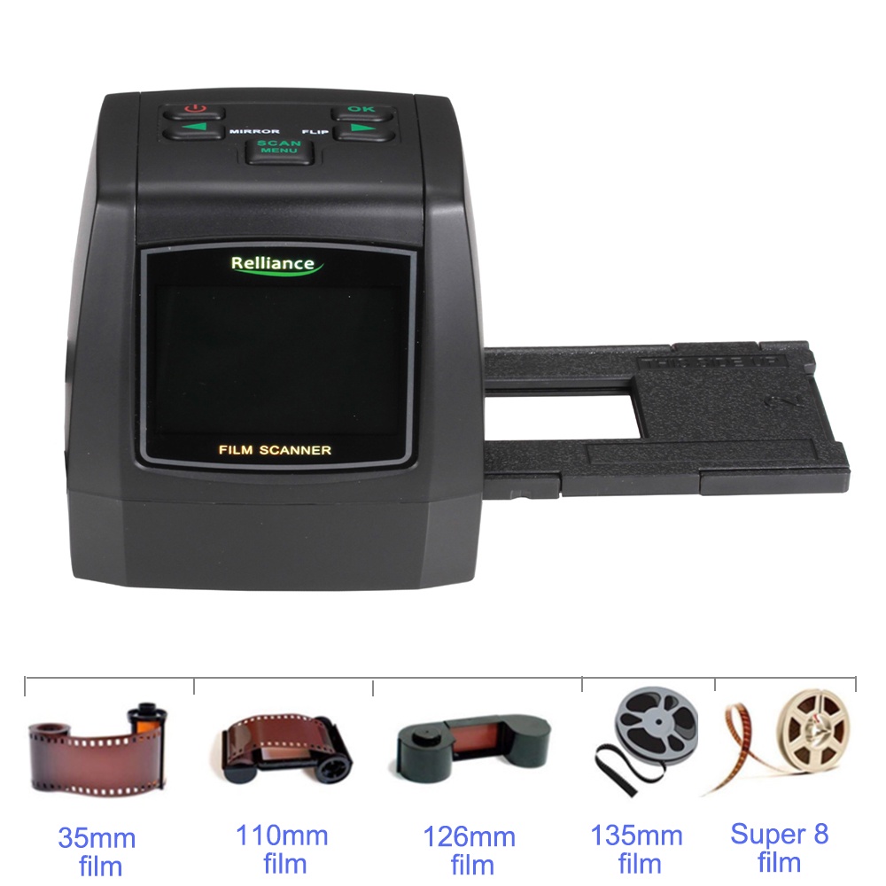⭐⭐⭐2.4in LCD 14MP 22MP 135 มม.ฟิล์ม Photo Scanners สีลบฟิล์มสแกนเนอร์สไลด์ Viewer Scanner Digital Fi