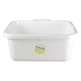 กะละมังเหลี่ยม PLIM 38 ซม. สีขาว SQUARE BASIN 38CM PLIM WHITE