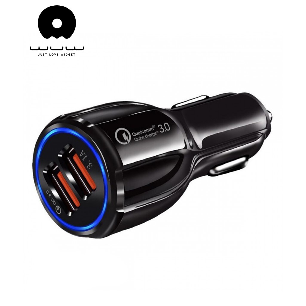 Ueelr Shop WUW - C100 2USB หัวชาร์จเร็ว รถยนต์ ที่ชาร์จในรถ QC3.0 2 ช่อง USB car charger