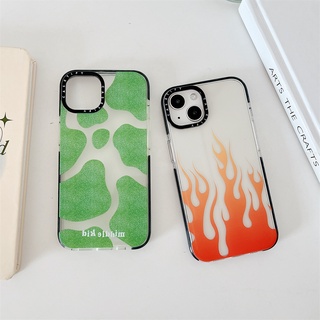 【Case Tify】เคสโทรศัพท์มือถือ TPU นิ่ม กันกระแทก ลายเปลวไฟ สําหรับ iPhone 15 14 Pro Max 12 13 Pro Max XS Max XR 11