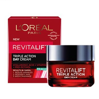 LOreal Paris Revitalift x3 ANTI-AGING Day Cream ลอรีอัล ปารีส รีไวทัลลิฟท์ เลเซอร์ X3 ครีมบำรุงผิวหน้า 50ml.