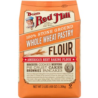 ✨นาทีทอง✨ Bobs Red Mill Whole Wheat Pastry Flour 2.27kgแป้งสาลีทำขนม คุณภาพระดับพรีเมี่ยม