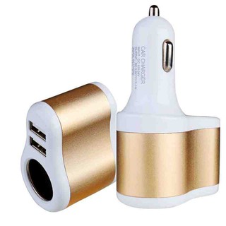 Car Charger 2USB Port 3.1A(Silver) ช่องเสียบที่ชาร์จในรถยนต์มี USB 2 ช่อง 3.1A