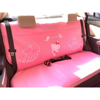 หุ้มเบาะหลังรถยนต์#คิตตี้นางฟ้าชมพู#พร้อมส่ง