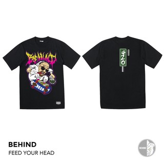 BEHIND CLOTHING เสื้อยืดลาย “FEED YOUR HEAD”